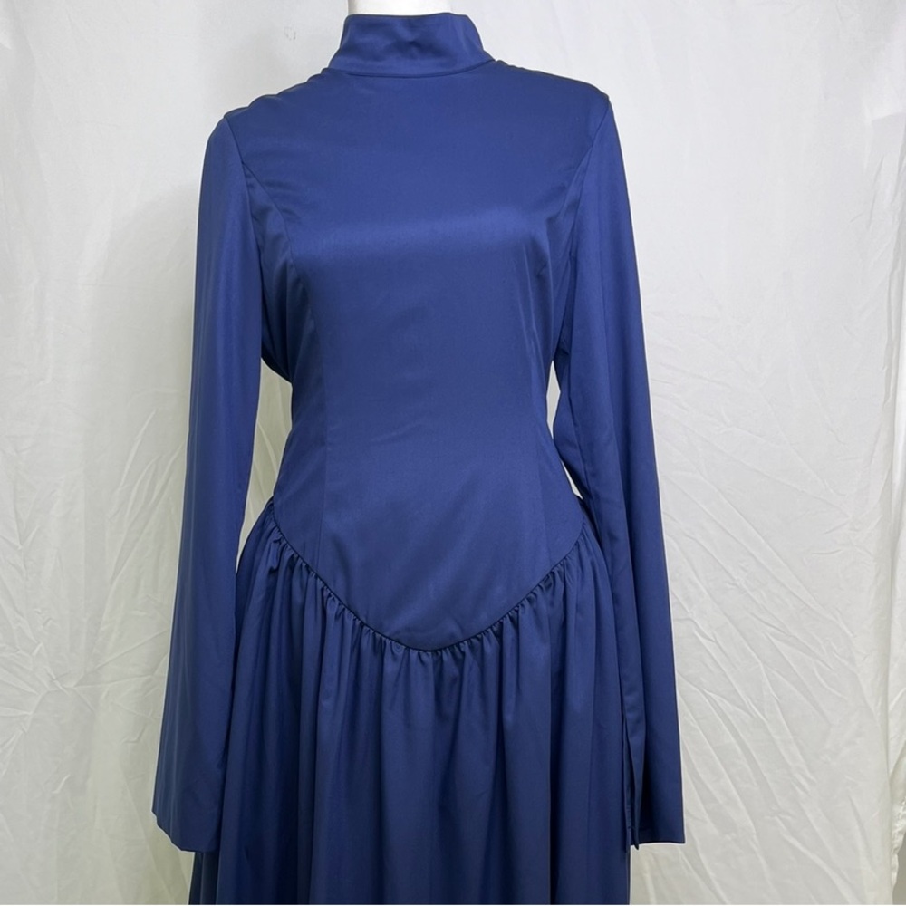drop waist long sleeve maxi dress